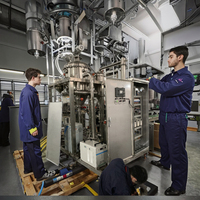 Evaporator Kristalisasi MVR Kontinu 30L/jam untuk Air Limbah ZLD |   Sistem DTB Skala Pilot |   PLC Siemens Otomatis |   Titanium 2205 |