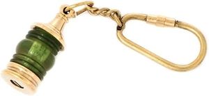 Llavero de latón macizo vintage hecho a mano con un hermoso diseño oculto - Product Image 2