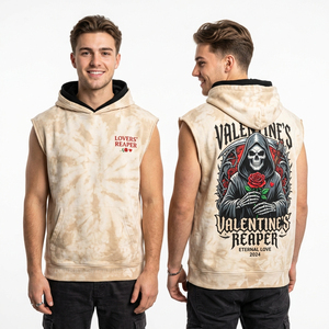 Sweat-shirt à capuche en molleton français personnalisé pour homme, léger, respirant, en coton, pull-over fin pour le printemps et l'automne, vente en gros, fabricant, en vrac - Product Image 3