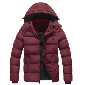 เสื้อแจ็คเก็ตผู้ชายผ้าแคนวาสกันน้ำแบบมีซิป  คอปกมีฮู้ด  บุใยสังเคราะห์  คุณภาพสูง  แฟชั่นใหม่ล่าสุดสำหรับฤดูหนาว - Product Image 1