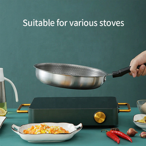 Premium Stainless Steel Saute Pan With Tempered Glass Lid Nonstick Interior Coating Induction Compatible Base - Product Image 6