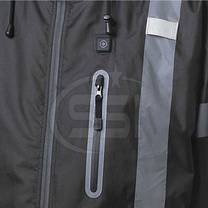 Sweat à capuche de sécurité pour activités de plein air, classe 2 ANSI, imperméable, haute visibilité, robuste, tissu résistant, logo pour usine - Product Image 5