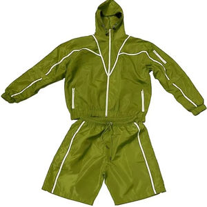 Ensemble de vêtements de sport d'hiver décontractés pour hommes brodés, ensemble court en coton doux et confortable, tenue tricotée - Product Image 2