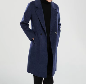 Manteau long en cuir double face en laine pour homme 2026, résistant au froid, coupe-vent d'hiver populaire, avec double épaisseur sur les épaules - Product Image 1