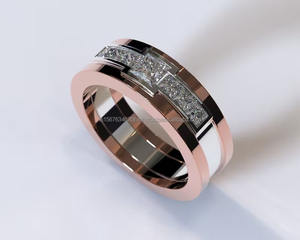 Princess Lab Grown Diamond Ring Jewelry, IGI/GIA 14K Anillo de oro para mujer Anillo de compromiso/Anillo de bodas Lab Creado - Product Image 2