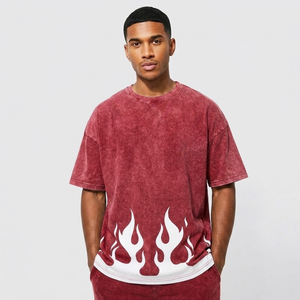 Custom Made High Quality Casual Wear Modern Designs Solid Pattern Knitted 100% Cotton T-<b>shirt</b> for men - Product Image 4