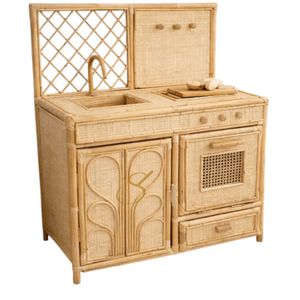 Cuisine de jeu en rotin Lumier pour enfants - Product Image 1