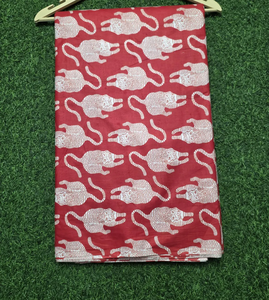 Tissu en coton tricoté imprimé à la main motif tigre, style indien, léger, respirant, écologique, vente en gros, collection 2026, best-seller - Product Image 3