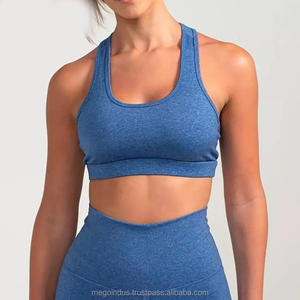 Ensemble de soutien-gorge de sport et leggings sexy personnalisés à dos nageur, couleur unie, grande taille, pour femme, idéal pour le fitness, l'entraînement et la gym - Product Image 2