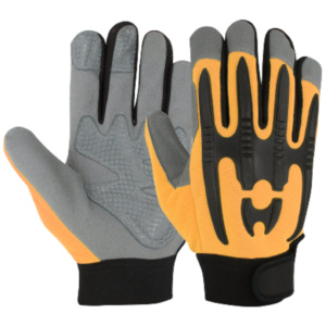 Heavy Duty Construction Safety Gloves Impact Resistant Reinforced Synthetic Leather Amara Mechanical Hand Gloves CE Certified - Product Image 5