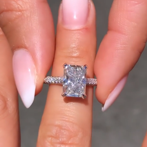 One Stone Emerald Cut Lab-Grown <b>Diamond</b> Engagement Wedding <b>Ring</b> 2 Carat Yellow Gold 14k Luxury IGI Certified Party Gift Jewelry - Product Image 6