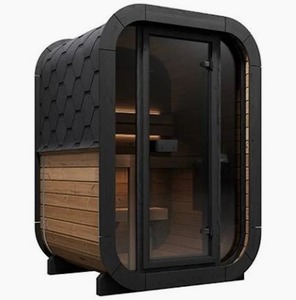 Sauna exterior para 2 personas Open Box SaunaLife CL3G Serie Cube - Haz una oferta - Product Image 1