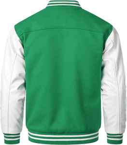 Veste bomber en chenille brodée de haute qualité, veste universitaire en cuir personnalisée pour homme, 100% nylon pour l'hiver - Product Image 3