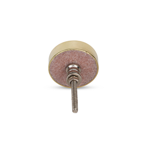 Boutons en marbre faits à la main Shubham avec un design floral sculpté en provenance de l'Uttar Pradesh pour les poignées de placards et de tiroirs - Décoration intérieure - Product Image 3