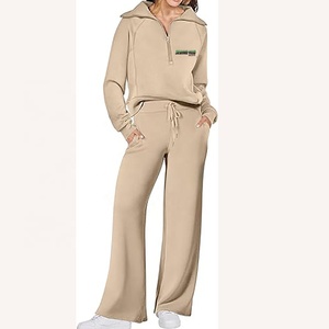 Mode diamant mince couleur unie survêtement sweats à capuche pantalons de survêtement survêtement Jogging strass deux pièces ensembles de sueur vêtements d'hiver - Product Image 1
