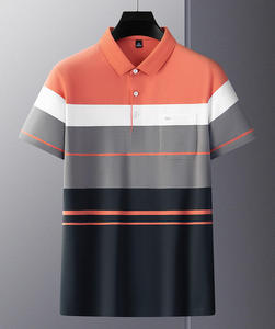 เสื้อโปโลผู้ชาย โพลีเอสเตอร์ 100% คุณภาพสูง 15 สี สีส้ม เสื้อทีมเวิร์ค แห้งเร็ว เสื้อยืดกอล์ฟ - Product Image 3