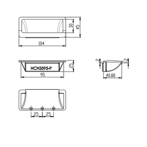 ตัวเชื่อมต่อแบบซ่อน/เวิร์กสเตชันอุตสาหกรรม/โครงอุปกรณ์ระบบอัตโนมัติ/ระบบชั้นวางจอแสดงผล/ตัวเชื่อมต่อแบบซ่อนรับน้ำหนักได้-สีดำ - Product Image 2