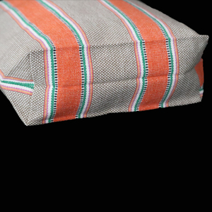 ขายตรงจากโรงงาน กระเป๋าช้อปปิ้งสายสะพายไหล่ลายทางย้อมเส้นด้าย ดีไซน์ใหม่สุดฮิต สีสันตามสั่ง ผ้าฝ้าย 100% ราคาถูก - Product Image 4