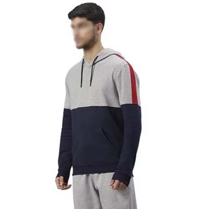 Sudadera con Capucha para Hombre, Diseño Color Block, Corte Regular, con Bolsillos, Estilo Casual para Otoño, Tejido de Felpa - Product Image 2