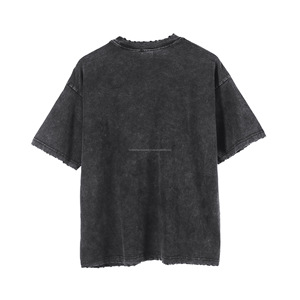 เสื้อยืดผู้ชายไซส์ใหญ่พิมพ์ลายหัวกะโหลก ผ้าฝ้าย 100% แขนสั้น คอกลม สไตล์สตรีท ผ้าเจอร์ซีย์ถักแบบวอช - Product Image 3