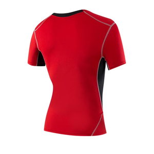 2026 Custom Logo Spandex <b>Polyester</b> <b>T</b> <b>Shirt</b> Compression Breathable Athletic Gym Men's <b>T</b>-<b>Shirts</b> Quick Dry Sport <b>T</b> <b>Shirt</b> for Men - Product Image 3