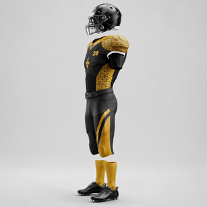 Ensemble de maillot et pantalon de football américain de qualité supérieure, uniforme de football américain en tissu polyester respirant et à séchage rapide - Product Image 6