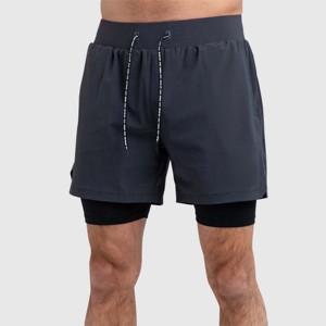 Custom Logo Mens <b>Elastic</b> Waist Shorts Plain Sweat Fleece Shorts Clothing Manufacturer Plus Size High Street Style Shorts - Product Image 3