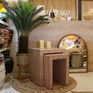 ชุดโต๊ะกาแฟหินอ่อนฝังมุกสองตัว ราคาส่งสุดคุ้ม สำหรับห้องนั่งเล่น สไตล์หรูหรา จากเวียดนาม - Product Image 5