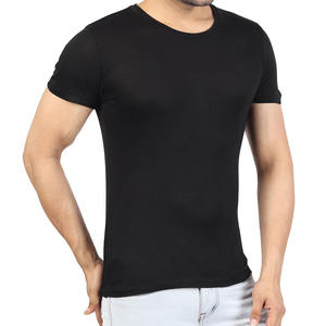 T-shirt à manches courtes pour homme, col rond, coupe ample, coton lourd 250 GSM, uni, basique, marque privée, fournisseur OEM ODM - Product Image 2