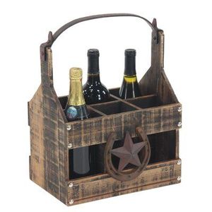 Porte-bouteilles en bois innovant pour comptoir de cuisine, présentoir à bouteilles de vin, organisateur artisanal en bois naturel pour bar - Product Image 5