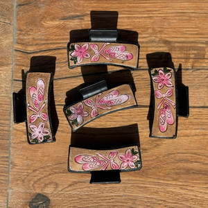 มาใหม่ล่าสุดร้อนขายสไตล์ตะวันตกทําด้วยมือเครื่องมือแกะสลักหนังผมกรงเล็บคลิปหนังกรงเล็บอุปกรณ์เสริมผมสําหรับผู้หญิง - Product Image 3