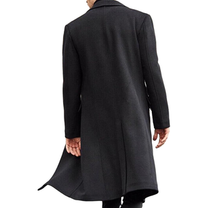 Manteau Trench Élégant en Mélange de Laine pour Homme – Veste d'Hiver Chaude et Longue pour l'Automne – Style Urbain Décontracté et Habillé – Vente en Gros - Product Image 3