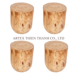 Premium Quality Solid Wood <b>Stool</b> Handmade Natural Wooden Side <b>Table</b> Rustic Home Furniture Wholesale Factory Direct OEM ODM Decor - Product Image 2