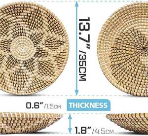Tapisserie murale en jute tissée écologique, faite à la main en macramé, décoration murale intérieure en fibres naturelles durables - Product Image 4
