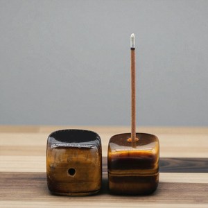 Porte-encens en cristal naturel, support en pierre précieuse, forme carrée polie pour la décoration de la maison, Feng Shui, méditation, yoga - Product Image 5