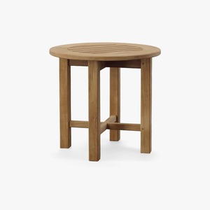 Mesa Auxiliar de Teca Sólida para Interiores y Exteriores con Tablero de Listones, Estilo Contemporáneo Minimalista, Proveedor de Exportación de Indonesia - Product Image 1