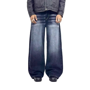 Wholesale Best Quality Denim <b>Pants</b> Men Casual Loose Fit Breathable Lightweight 100% Cotton Winter Autumn - Product Image 1