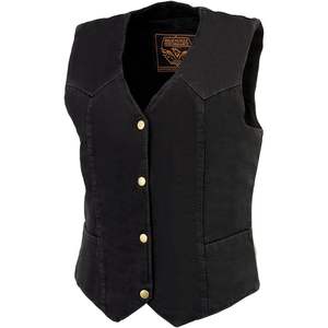 2025 Leather <b>Women's</b> Premium <b>Denim</b> Motorcycle Rider <b>Vest</b> MDL Breathable Waterproof Protective Gear Summer Racing Motocross - Product Image 5