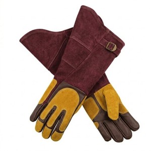 Industrial Welding Leather Gloves Heat Resistant Kevlar Stitched Long Sleeve Safety Work Gloves USA Trend - Product Image 3