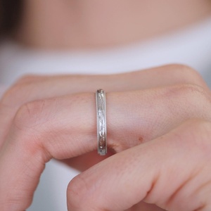 Art Deco Full Eternity Diamond Wedding Bands 14k Solid Gold Flush Set Round Lab Grown Diamond Vintage <b>Stacking</b> <b>Ring</b> Fine Jewelry - Product Image 4