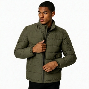 OEM ODM Premium Quilted Winter Puffer <b>Jacket</b> Ready Stock Private Label Outerwear Factory Men's Quick Dry Cotton Filled - Product Image 2