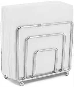 Polished Metal Napkin Stand For Dining Table And <b>Kitchen</b> Elegant <b>Tissue</b> <b>Holder</b> For Home Office And Restaurant - Product Image 6