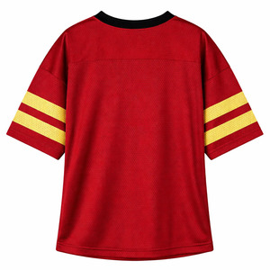 Uniformes de Fútbol Americano para Mujer, Sublimación Completa, Tallas de Mujer, Jersey Rojo y Amarillo, Camiseta Deportiva, Proveedor Mayorista - Product Image 6