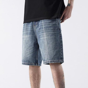 Pantalones Cortos de Mezclilla OEM Estilo Vintage con Lavado Ácido, Ajuste Holgado, de Algodón, para Streetwear, Personalizables al por Mayor - Product Image 5