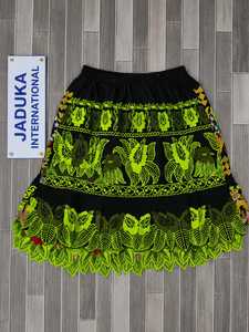 Nueva Falda Casual de Talla Grande para Mujer, 100% Algodón Transpirable, Estampado Hawaiano, Bordada, de Alta Calidad, en Chifón - Product Image 3