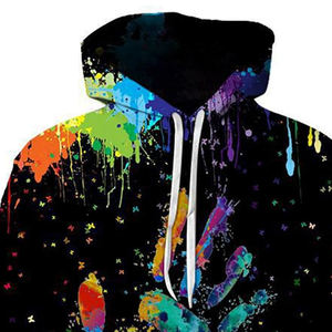 Sweat à capuche personnalisé en polaire polyester 350 GSM pour homme, pull épais et chaud pour l'hiver, streetwear de haute qualité, marque de renom - Product Image 3