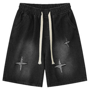 Unisex <b>Camo</b> Denim Shorts <b>Men</b> Women Woodland Camouflage Acid Wash Baggy Knee Length Jean Shorts Streetwear Summer Jorts Wholesale - Product Image 4