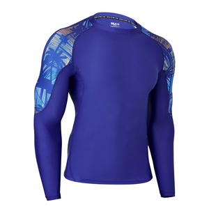 Custom Logo BJJ Rash Guard Long Sleeve <b>Compression</b> <b>Shirt</b> Quick Dry Martial Arts Sportswear Manufacturer - Product Image 2