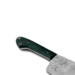 Cuchillo de Cocina Ambidiestro de Acero de Damasco, Forjado a Mano, Estilo Japonés, Hoja de 8-9.9 Pulgadas, Mango de Madera, Espiga Completa - Product Image 4