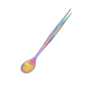 Altomme Instruments Stainless Steel Tasting Tweezer Spoon Dual Function Chef Tool for Food Plating Sampling Kitchen Use - Product Image 5